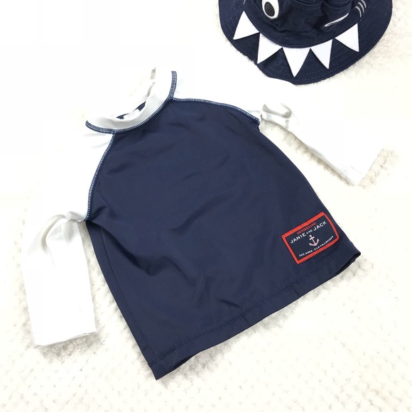 Janie and Jack Other - Janie & Jack long sleeve rashguard Sailing the Sea